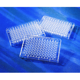 96 well clear v-bottom polystyrene not treated microplate, individually wrapped, without lid, sterile