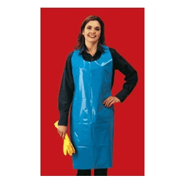 apron, 4 mil polyethylene, 28 x 46 in., blue (c062b-018276)