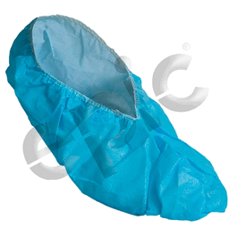 epic laminated safetrack skid-resistant shoe covers, blue, xl