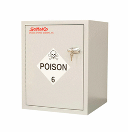 scimatco poison cabinet, bench model, gray