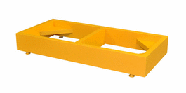 scimatco mini-stak-a-cab floor stand, yellow