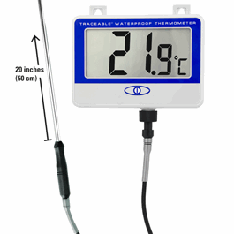 control company extra-extra long-probe waterproof thermometer