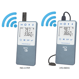 control company live wifi datalogging hygrometer with remote notification, external probe/sensor