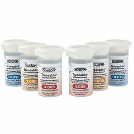 control company oakton traceable one-shot buffer solution, clear, ph 4.005; 6 x 100 ml vials