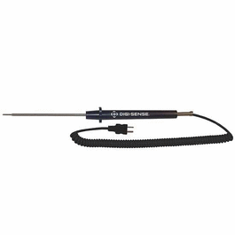 digi-sense thermocouple general-purpose probes with miniconnector, type j, 10 in., 0 to 311c (32 to 700f)