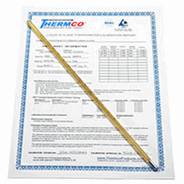 thermco astm certified thermometers, blue spirit (non-mercury), 148 to 202c, 0.2c