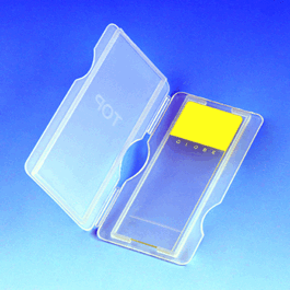 slide mailer, polypropylene, for 2 slides, blue (c062b-021641)