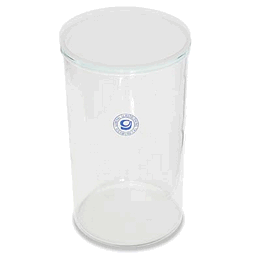 glass cylindrical developing chamber for 10x20cm plates