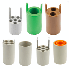 thermo scientific 15 ml conical / 11 ml ivf tube adapters for round bucket (487-10109 )