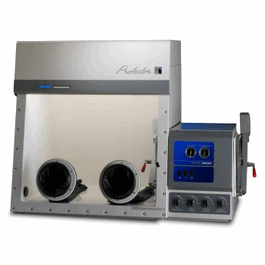 protector fiberglass controlled atmosphere glove box with auto pressure control, 2 ports, n. america, 208-230v