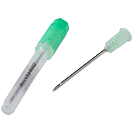 covidien hypodermic needle with polypropylene hub, regular bevel, 18g x 1 in., rigid pack (c062b-024593)