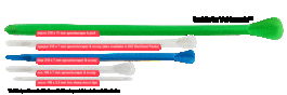 smartspatula disposable standard spatulas, opaque, 210 mm (c062b-024597)
