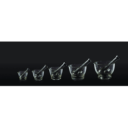 flint glass mortar and pestle set, 2 oz