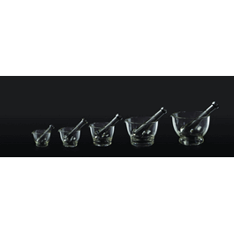 flint glass mortar and pestle set, 4 oz