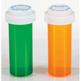 8 dram reversible cap vial - amber