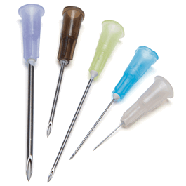 needle, 23g x 1 in., regular bevel, sterile, 100/bx, 10 bx/cs