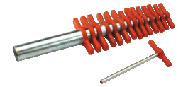 cork borers 1-3 plated brass