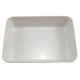 dynalon high impact polystyrene tray, 13.9 x 10 x 1.6 in.