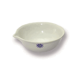385 ml porcelain evaporating dish, round form