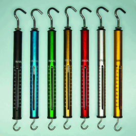 aluminum spring scale, 3000 g / 30n, silver, 50 g / 0.5n graduations