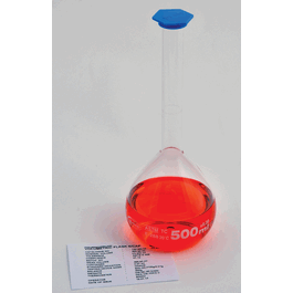 volumetric flask, class a, snap cap, 1000 ml