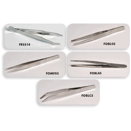 stainless steel forceps, sharp, 5 in.