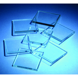 streak plates, glass, 3 x 2 x 1/4, pk/10