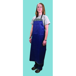 laboratory apron, 46 in. long, x 36 in. wide