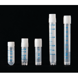 cryo vials, external threaded, sterile, pp, round base, 1.8 ml