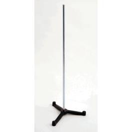united scientific 6-leg cast iron triangular support stand with 36 in. rod