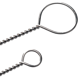 reusable nichrome wire inoculating loops only, medium loop / 2.91mm id