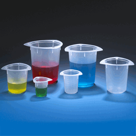 beaker, three corner, pp, graduated, 100ml (c062b-028776)