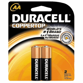 duracell coppertop alkaline batteries, size c, 4pk, 18 pk/cs