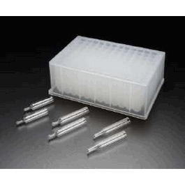 700ul amber glass tapered vials for 96 deep square well plates