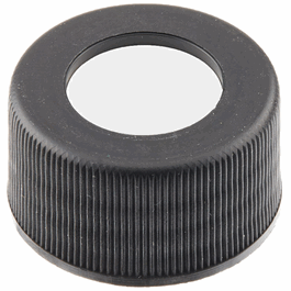 jg finneran 24-414 mm white, polypropylene open hole cap, bonded 0.125 in. ptfe/silicone liner (c062b-029316)