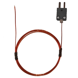digi-sense thermocouple kapton insulated flexible wire probe, type j, 60 in., 0 to 315c (32 to 600f), pack of 6
