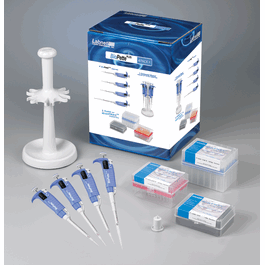 biopette plus starter kit, includes 4 pipets, biofree tips and carousel stand