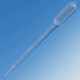 globe sterile 5 ml large bulb ldpe transfer pipets with narrow tip, graduated to 1 ml, 148 mm, individually wrapped, 100/bag, 4 bags/unit