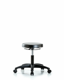 polyurethane stool - desk height with casters