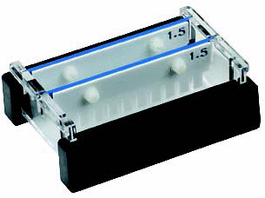 10 x 10 cm, uv transparent gel tray for 10 cm gel system