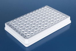 96-well white pcr plates, low-profile, for roche lightcycler, 0.15ml, 10 bags of 5