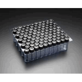 jg finneran amber 8-425 mm threaded vial, 12x32 mm, black polypropylene cap, ptfe/red rubber septa, 0.040 in.