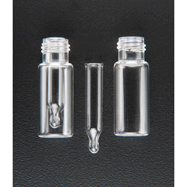 clear step r.a.m. 9 mm threaded vial w/marking spot, 12 x 32 mm, w/250 ul glass insert