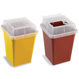 1.0 l sharps container, red
