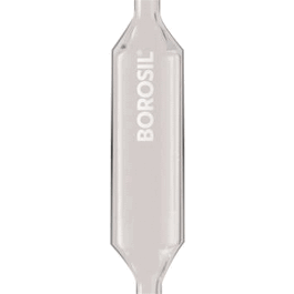 borosil volumetric pipette bulb, class a, astm 969 usp type i, individual certification, 100 ml