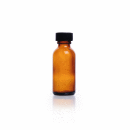 dwk life sciences (kimble) 125 ml amber boston round bottle, white rubber liner, shrink modules with caps in bags, bulk pack