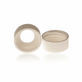dwk life sciences (kimble) 12 mm hole, open-top black polypropylene screw thread caps, 18-400