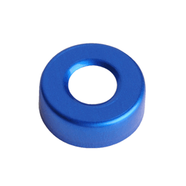 dwk life sciences (wheaton) 20mm standard aluminum blue crimp seal