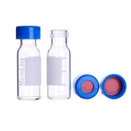 dwk life sciences (wheaton) assembled kit clear vial with marking patch, blue cap and etfe/silicone septa