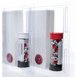 dwk life sciences (wheaton) kit amber vial with marking patch, silver crimp seal with fep/natural rubber septa